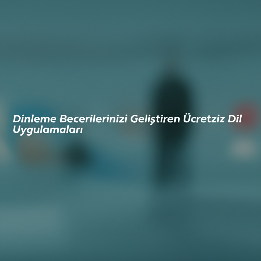 Dinleme Becerilerinizi Geliştiren Ücretsiz Dil Uygulamaları